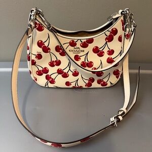 Coach Terri shoulder bag with Cherry print model#CCZ16